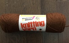 Vtg NOS USA Made Woolworth 100% Acrilan Acrylic 4 Ply Yarn Color 253 Cocoa