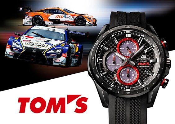 CASIO EDIFICE TOM'S RACING SOLAR CHRONOGRAPH LTD WATCH EQS CASIO EDIFICE TOM'S RACING SOLAR CHRONOGRAPH LTD WATCH EQS