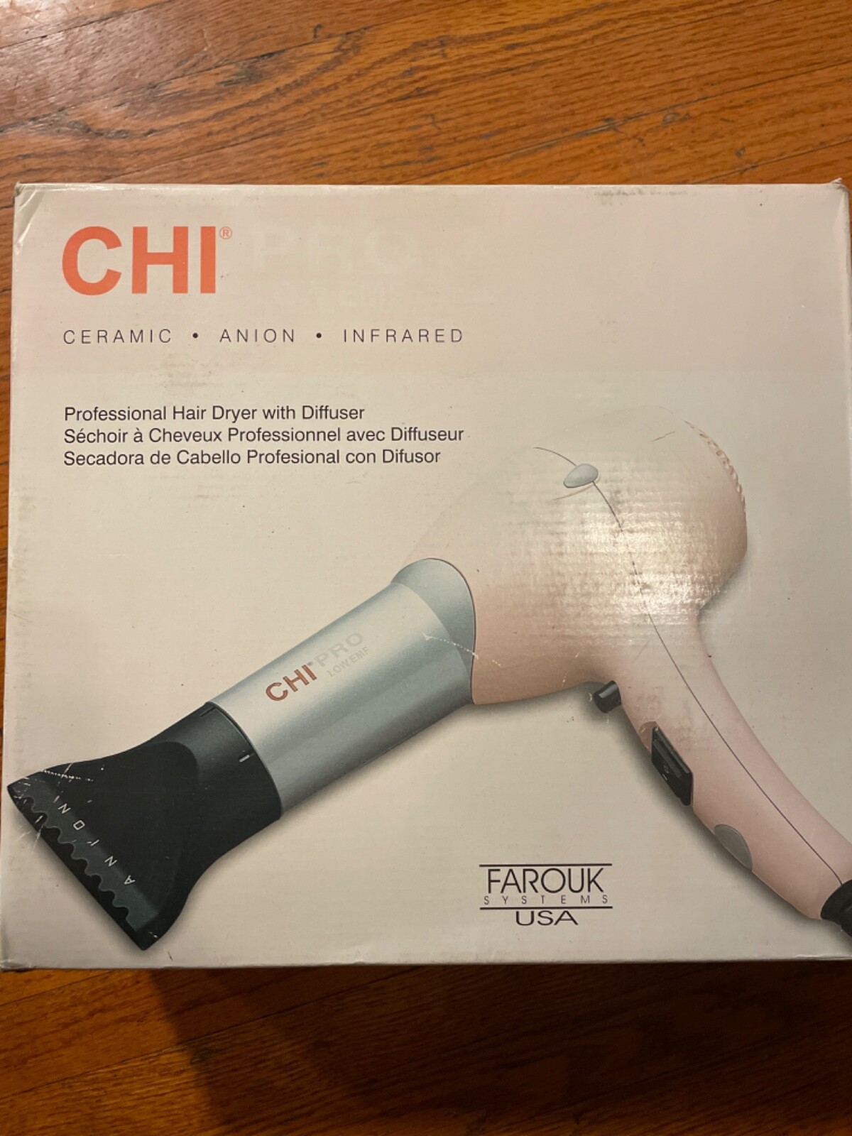 chi gf1505p pro low emf cute pink blow dryer with diffuser eBay
