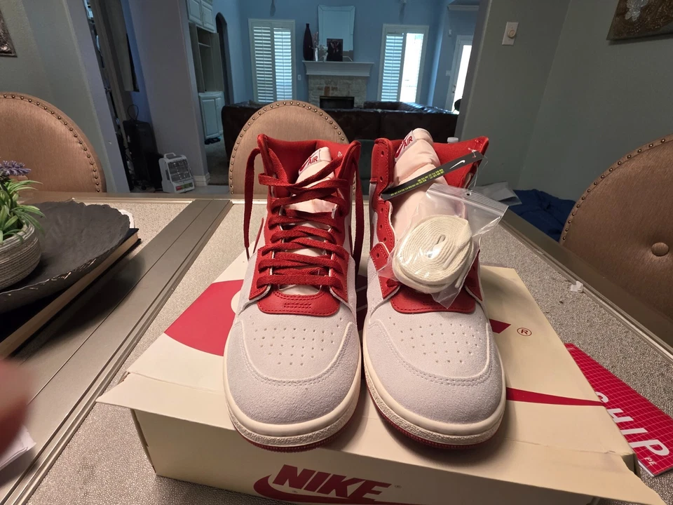 Air Jordan Air Ship PE SP "EVERY GAME DUNE RED" 2023 - Size 12.5 - dz3497 106 - Image 2 of 4