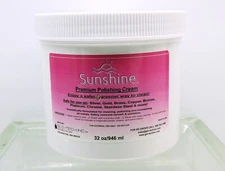 BIG 2-lb Jar Sunshine Jewelry Premium Polishing Cream Tarnish Remover 32 oz Safe