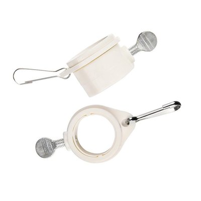 1-Pair-Flag-Pole-Rotating-Mounting-Rings-Kit-Anti-Wrap-Grommet-Clip-Attach 1inch