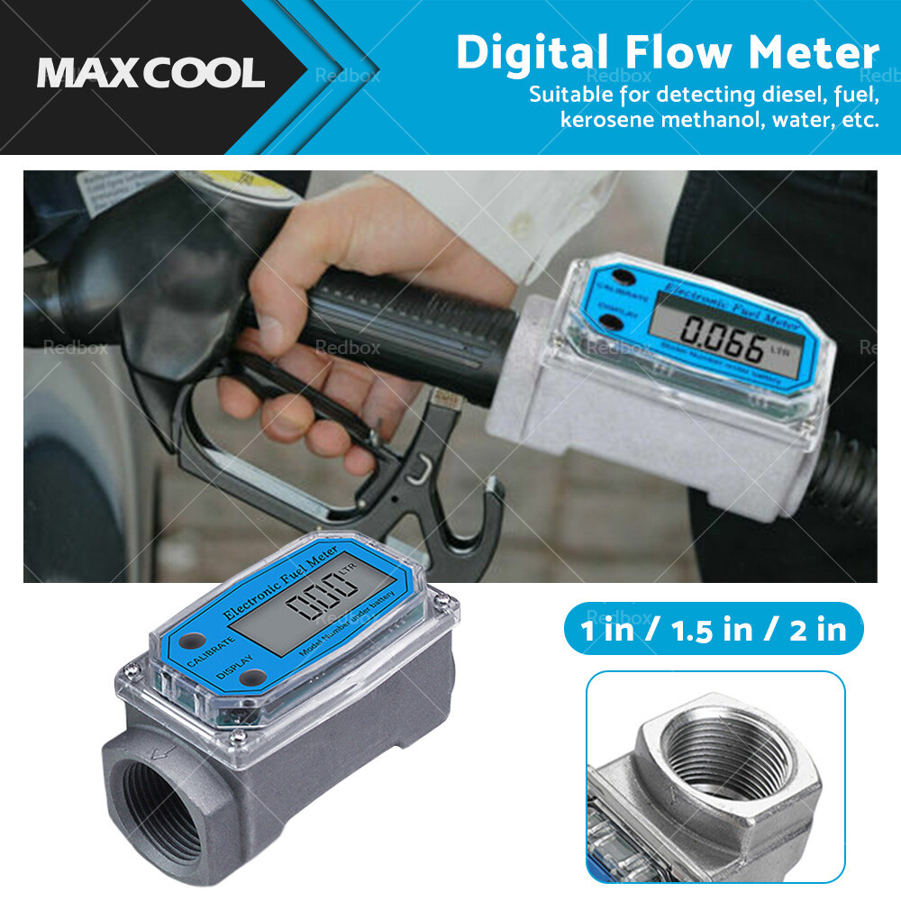 Medidor de flujo digital de combustible de agua diésel turbina de 1/1,5/2 pulgadas medidor de flujo de engranaje ovalado