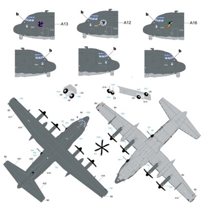 Great Wall Hobby L1012 1/144 AC-130J 