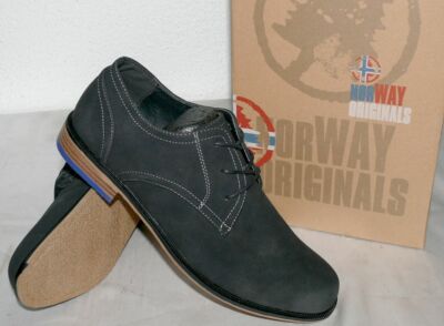 Norway Originals B244500 Elegante Business Schuhe robuste Boots 42 45 Schwarz