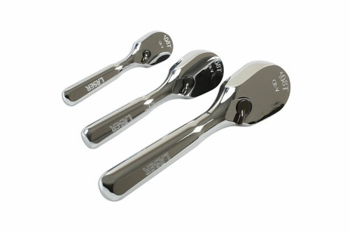 Laser 7388 3 Piece 108 Teeth Stubby Ratchet Set TSP4 - Picture 4 of 12