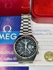 1984 Omega Speedmaster Mark V 4.5 Chronograph Very Good Condition Box & Papers  