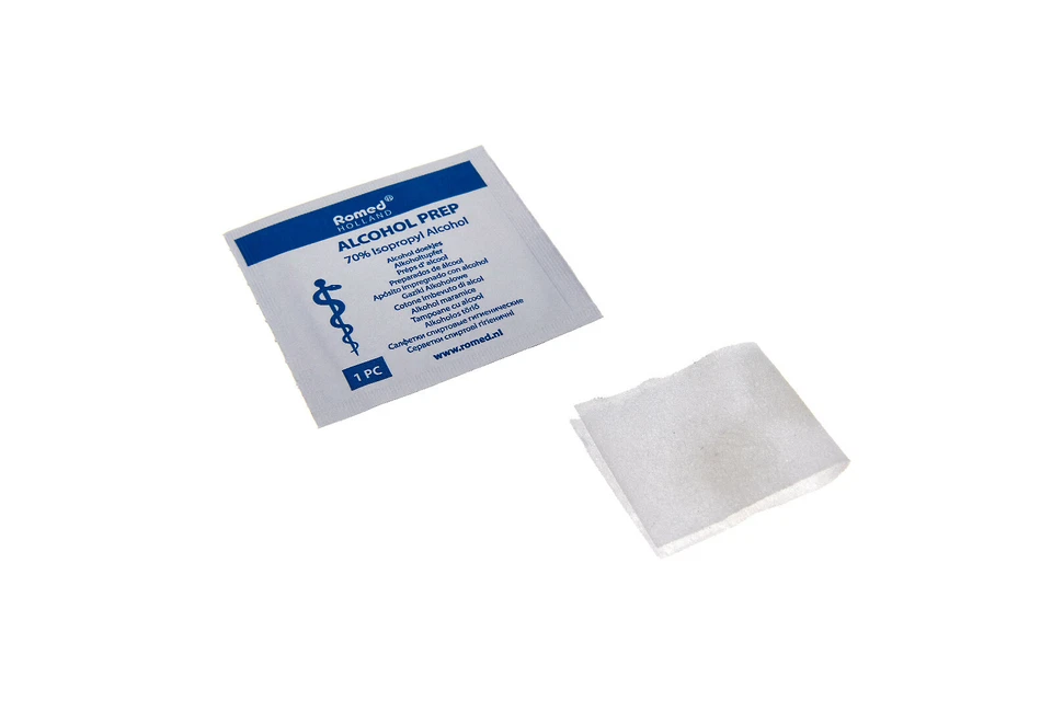 Romed Medical Alkoholtupfer Alkoholpads | 65 x 30 mm 2-lagig | zur Desinfektion - Bild 3 von 3