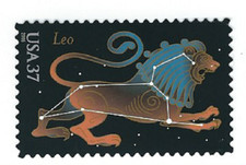 Scott  #3945... 37 Cent....Constellations...Leo...2 Stamps