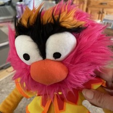 The Muppets Animal Drummer Plush Holding Drumsticks Disney/Just Play 9"