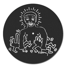 Keith And Larry Levan Turntable Slipmat - Disco Art Paradise Garage DJ