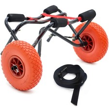 Conwy Kayak Trolley Canoe Boat Carrier Dolly Transport Cart Adjustable Strap 