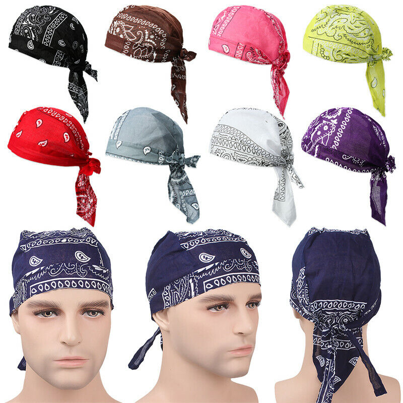 Cotton Durag Du-rag Wave Cap Hat Doo Rag Biker Bandana Head Wrap Skull Cap  | eBay