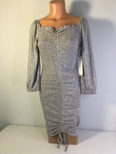 ALMOST FAMOUS Grey Soft Sweater Dress. Length 35”. Size Medium. NEW.