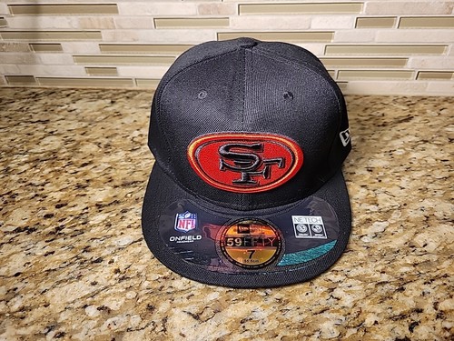 San Francisco 49ers Hat Cap New Era 59Fifty NFL Football Fitted Size 7 Onfield - Picture 9 of 9
