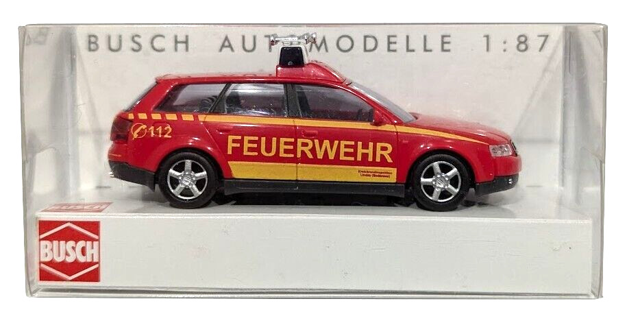 1:87 Scale Busch 49264 AUDI A4 Estate - FEUERWEHR - BNIB