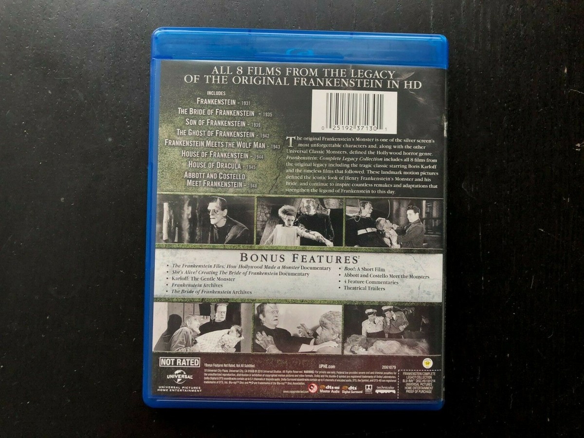 Frankenstein Complete Legacy Collection Blu-ray 1931-1948 | eBay 