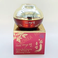 MYJIN GOLD Korea Red Ginseng Aqua Wrinkle & Whitening Cream 50ml Made in korea