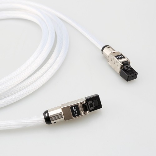 HiFi OCC Silver Plated Ethernet Cable High-speed Cat 8 Network Wire for PC Route - Picture 5 of 6