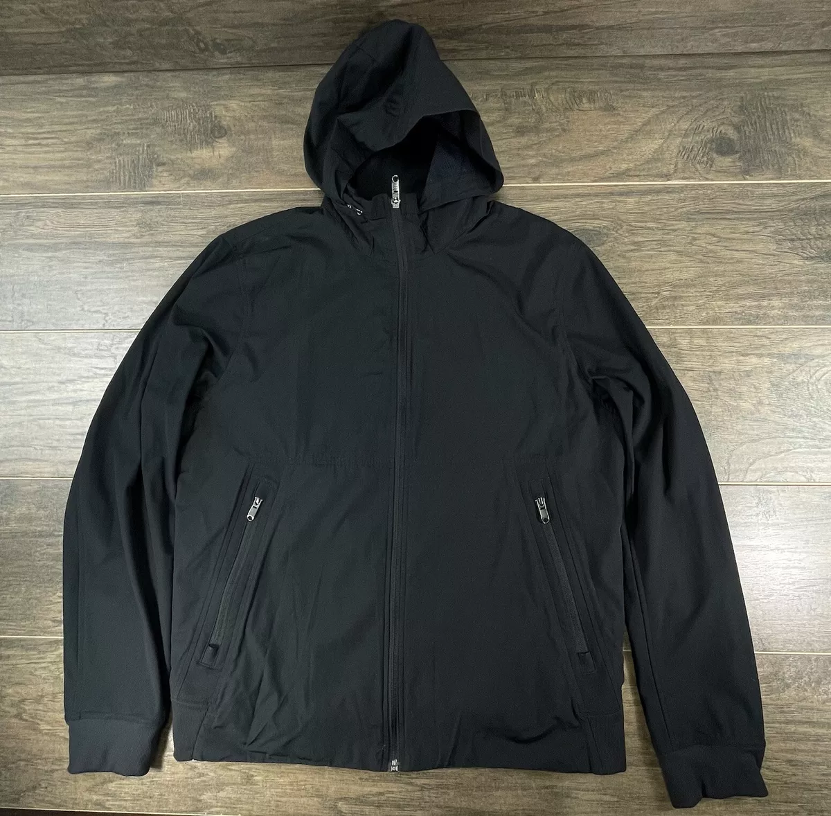 Lululemon black hooded jacket discount