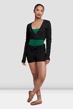 Bloch Ladies Dance Nola Long Sleeve Ballet Wrap Top Z5239 Black