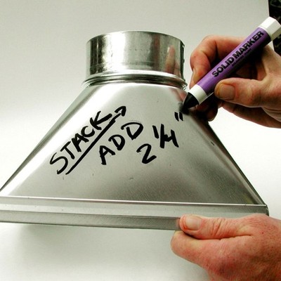 Fade Resistant Solid Paint Marker Industrial Use On Rubber Glass Smooth Writing