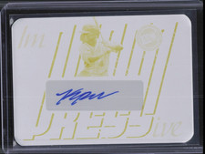2024 Press Pass Premium Kevin McGononigle Yellow Printing Plate Auto 1/1 Tigers