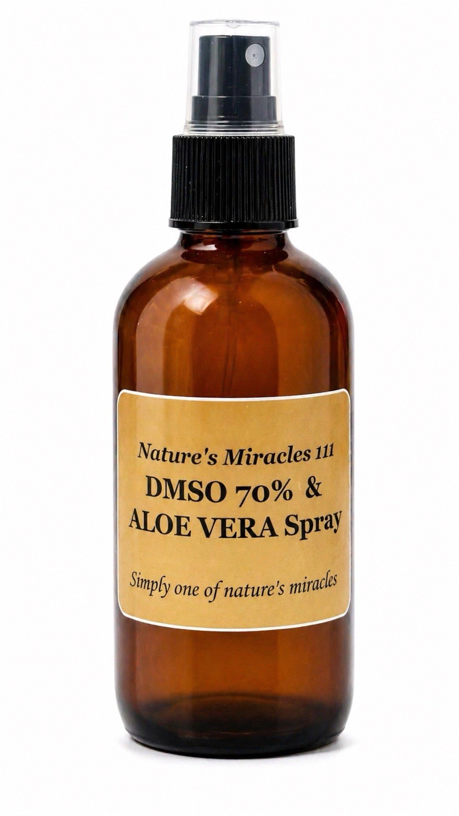 Pain Spray DMSO 70%  with Aloe Vera & MSM. Glass Bottle 4oz/120mls