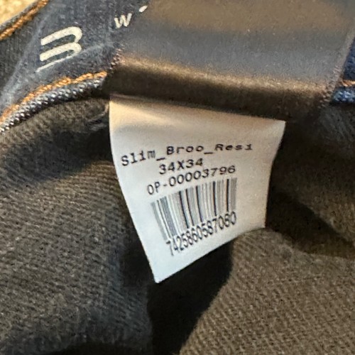 Mott & Bow Jeans Mens Slim Broome 32x31* Blue Denim Slim Fit Dark Wash Pants - Picture 6 of 8
