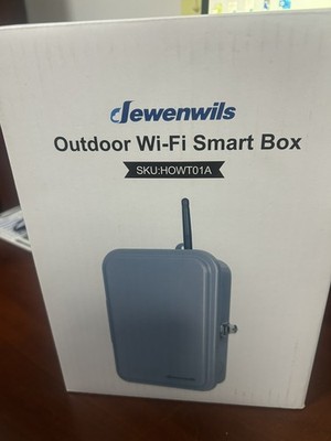 Dewenwils HOWT01A Outdoor Smart Wifi Outlet Switches - Gray * NEW OPEN BOX *