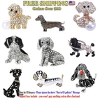Enamel Puppy Brooches  Unisex Rhinestone Animal Pin Dog Lapel Pins 3rd List