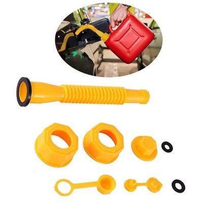 Replacement Vent Nozzle Kit for Old Gas Can, Fuel Cap with Hex Nut & Stopper
