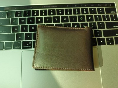 Cazoro Mens Leather Credit Card ID Trifold Wallet - Brown