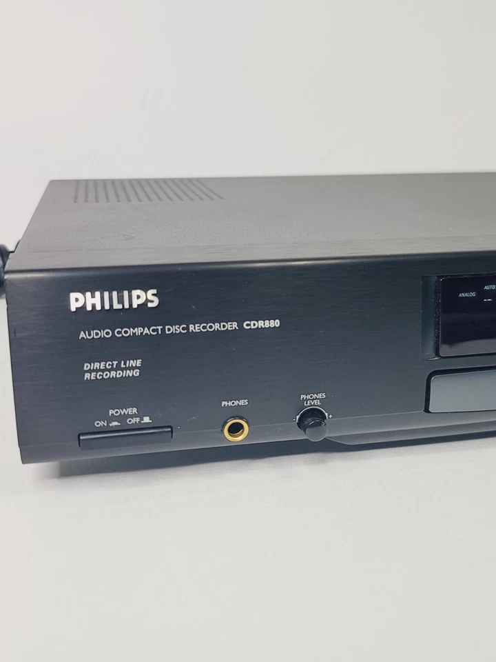 Grabadora de disco compacto de audio PHILLIPS CDR880 CD/CDR de colección 1998 hecha en Bélgica Foto 2 de 4