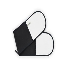 Image of Le Creuset 4-Layered Textile Double Oven Gloves, Stain 23,5x19x1,5 cm, Black