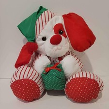 Vintage Christmas Holiday Puffalump Dog Fisher-Price Plush 1991