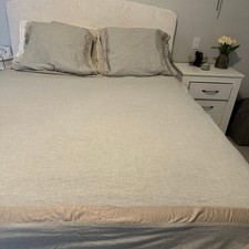 Lauren Ralph Lauren Sateen Cotton Taupe Duvet Cover King with Euro Shams