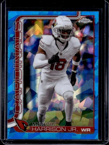 2025 Topps Chrome Sapphire Marvin Harrison Jr. #1 Cardinals