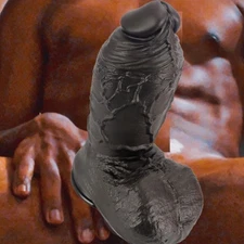 Super Big Extra Large Thick Fat Cock with Balls Suction Cup Dong Dildo Sex Toy