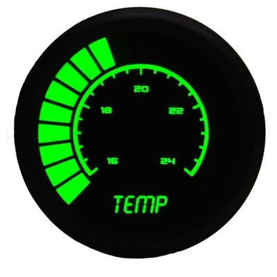 Intellitronix B9113G Analog Water Temp Gauge, Green