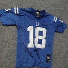 Indianapolis Colts Jersey Youth Medium 10-12 Blue NFL Football Peyton Manning 18