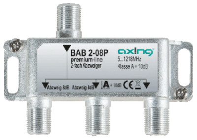 Axing BAB2-08P 2fach Abzweiger , 8 dB , 5-1218