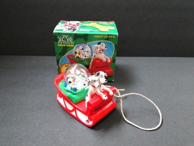1996 McDonald's Happy Meal: 101 Dalmatians Snow Dome Dog Sledding