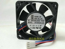 1PC YOUNGLIN 6020 DFS602012H DC12V 2.0W 3-wire 6CM Cooling Fan