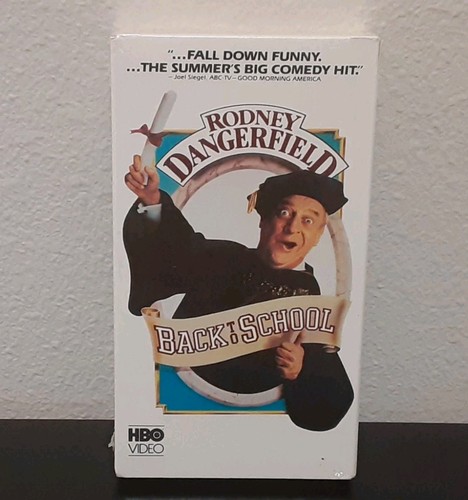 Rodney Dangerfield Back to School 1986 VHS Factory Sealed HBO Video Orion - Picture 1 of 9