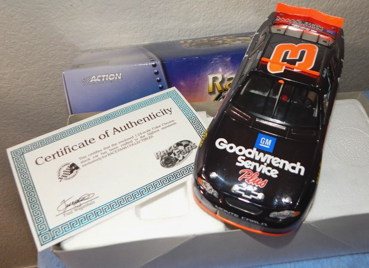 Photo Dédicacée Dale Earnhardt #3 – 8x10 – Avec Cadre – Certifiée