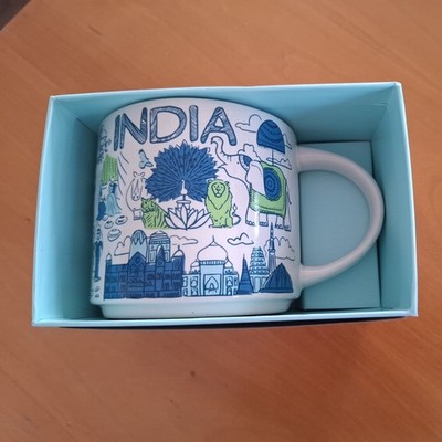 Starbucks Been There City Mug India Indien,  14 oz neu mit SKU, OVP