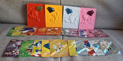 Wendy s Sonic the Hedgehog Sammelkarten & Tins Amy, Knuckles, Tails & Silber