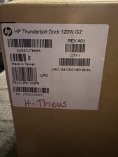 HP 2UK37AA ABA Thunderbolt Dock G2 120W Docking Station - Black