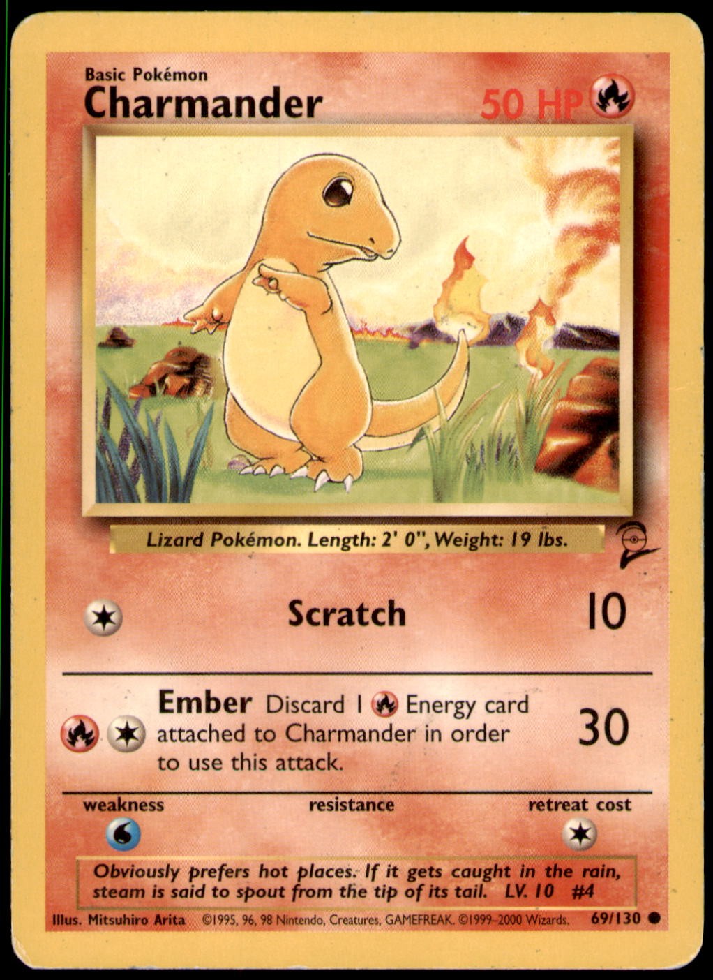 Charmander Common Base Set 2 069/130 HP